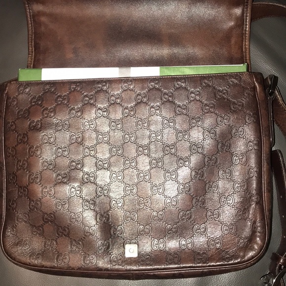 Sold!!!!! PreOwned DarkBrown GG Guccissima Leather - Picture 11 of 14